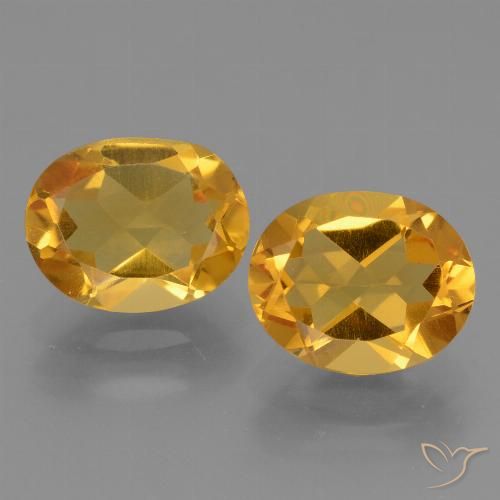 4.79ctw Natürlicher Dunkelgolden Citrin, Oval, VVS-VS