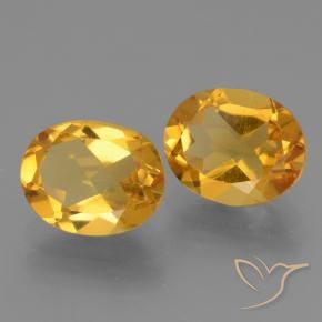 4.79 ct natürliche Dunkelgolden Citrin-Edelsteine, Oval, VVS-VS