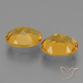 4.79 ct natürliche Dunkelgolden Citrin-Edelsteine, Oval, VVS-VS