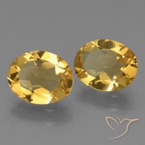 3.96 ct natürliche Mittelgold Citrin-Edelsteine, Oval, VVS