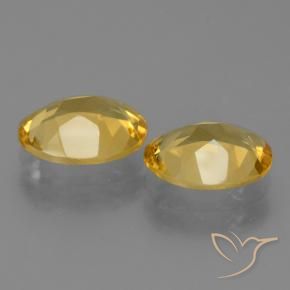 3.96 ct natürliche Mittelgold Citrin-Edelsteine, Oval, VVS