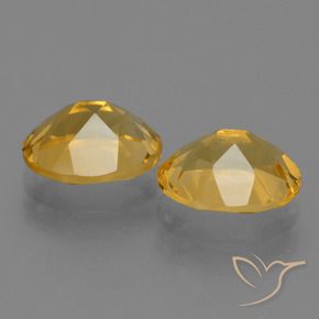 4,78 ct natürliche goldener Citrin-Edelsteine, Oval Schliff, VVS