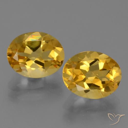 4.98ctw Natürlicher Tiefes Gold Citrin, Oval, VVS
