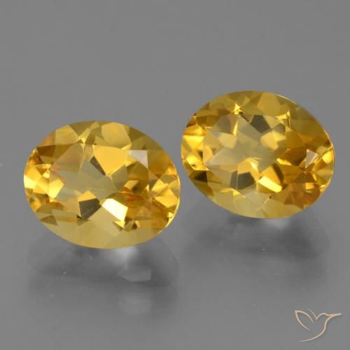 4.98 ct natürliche Tiefes Gold Citrin-Edelsteine, Oval, VVS
