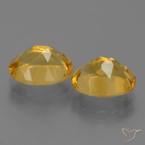 4.98 ct natürliche Tiefes Gold Citrin-Edelsteine, Oval, VVS