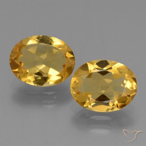 4.27ctw Natürlicher Golden Citrin, Oval, VVS-VS