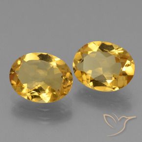 4.27 ct natürliche Golden Citrin-Edelsteine, Oval, VVS-VS