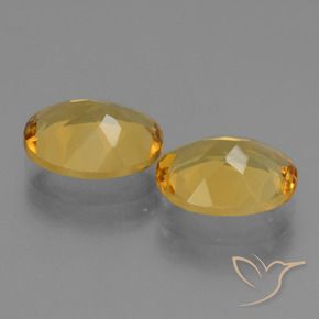 4.27 ct natürliche Golden Citrin-Edelsteine, Oval, VVS-VS