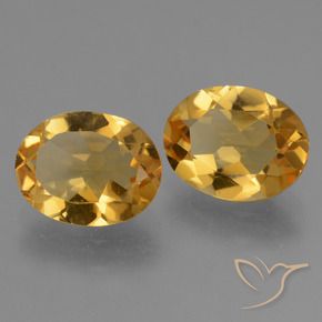 4.51 ct natürliche gold-orange Citrin-Edelsteine, Oval, VS