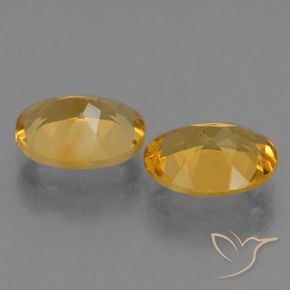 4.51 ct natürliche gold-orange Citrin-Edelsteine, Oval, VS