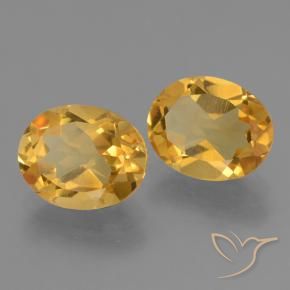 4.82 ct natürliche Dunkelgolden Citrin-Edelsteine, Oval, VVS-VS
