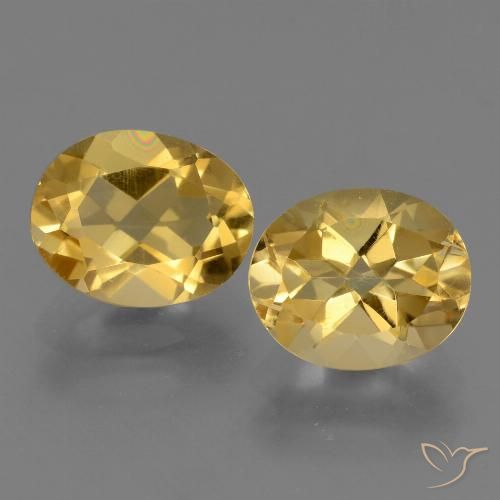 4.79ctw Natürlicher Mittelgold Citrin, Oval, VVS