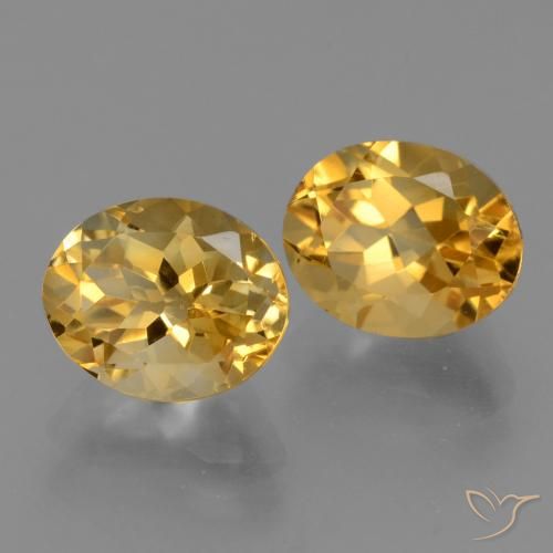 5.55 ct natürliche Mittel-Dunkelgold Citrin-Edelsteine, Oval, VVS