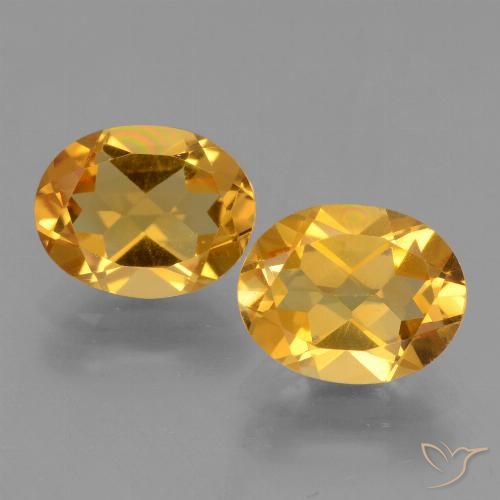 4.43ctw Natürlicher Dunkelgolden Citrin, Oval, VVS