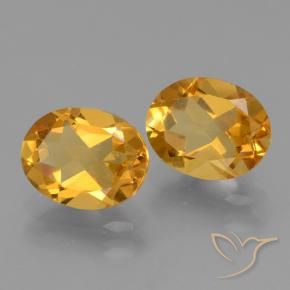 4.43 ct natürliche Dunkelgolden Citrin-Edelsteine, Oval, VVS