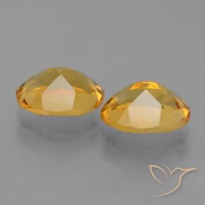4.43 ct natürliche Dunkelgolden Citrin-Edelsteine, Oval, VVS