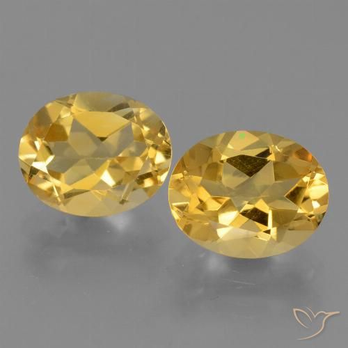 4.94ctw Natürlicher Golden Citrin, Oval, VVS