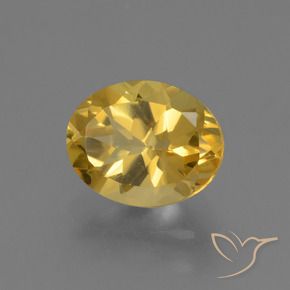 9,17 ctw natürlicher Mittelgold Citrin, Oval, VS