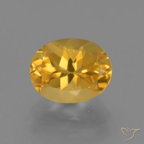2.58ct Natürlicher gold-orange Citrin, Oval, VVS-VS