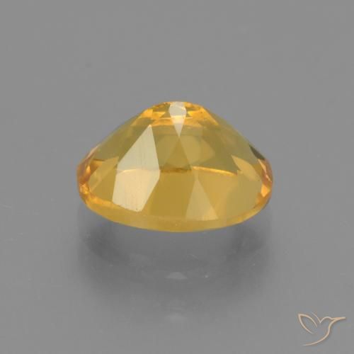 9,17 ctw natürlicher gold-orange Citrin, Oval, VVS-VS