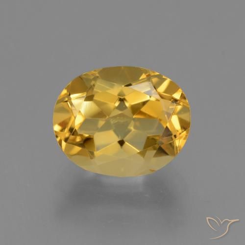 2.60ct Natürlicher gold-orange Citrin, Oval, VVS
