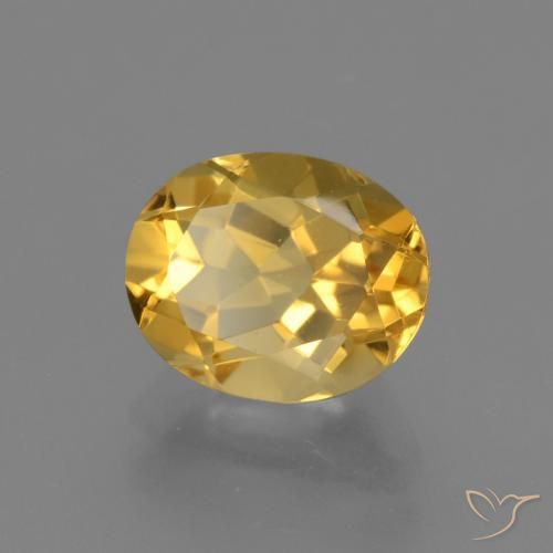 9,17 ctw natürlicher gold-orange Citrin, Oval, VVS