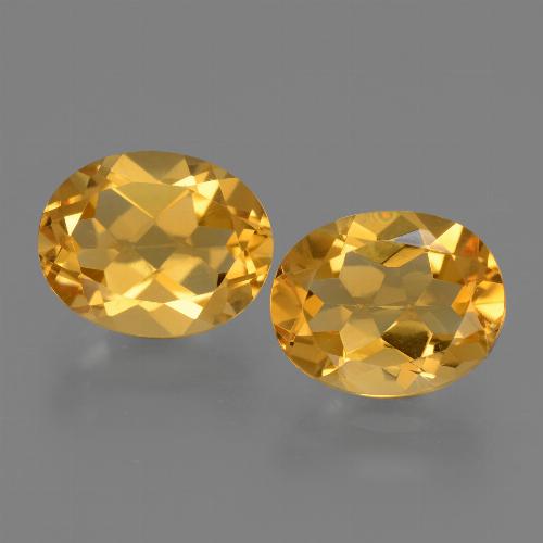 4.80 ct natürliche Dunkelgolden Citrin-Edelsteine, Oval Schliff, VVS