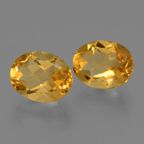 4.80 ct natürliche Dunkelgolden Citrin-Edelsteine, Oval Schliff, VVS