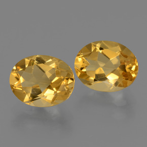 4,98 ct natürliche goldener Citrin-Edelsteine, Oval Schliff, VVS-VS