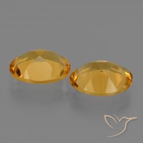 4.02 ct natürliche Dunkelgolden Citrin-Edelsteine, Oval, VS