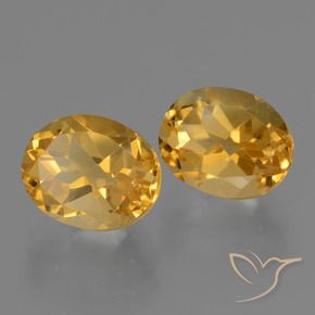 6,30 ct natürliche Tiefes Goldorange Citrin-Edelsteine, Oval Schliff, VVS-VS