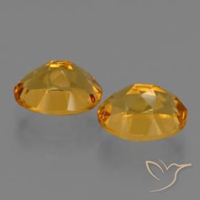 5.28 ct natürliche Dunkelgolden Citrin-Edelsteine, Oval, VVS-VS