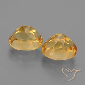 6.30 ct natürliche Tiefes Goldorange Citrin-Edelsteine, Oval, VVS