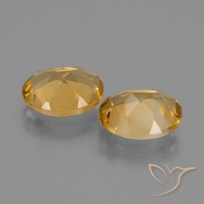 4.28 ct natürliche Mittel-Dunkelgold Citrin-Edelsteine, Oval, VVS-VS