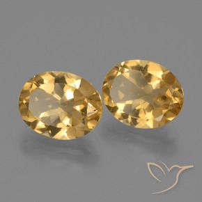 4.90 ct natürliche Mittel-Dunkelgold Citrin-Edelsteine, Oval, VS