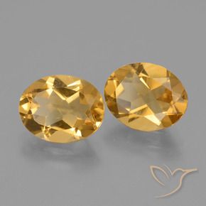 4.52 ct natürliche Mittel-Dunkelgold Citrin-Edelsteine, Oval, VVS