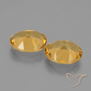 4.52 ct natürliche Mittel-Dunkelgold Citrin-Edelsteine, Oval, VVS
