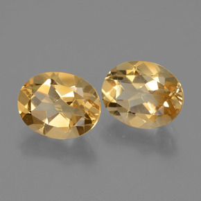 4,84 ct natürliche goldener Citrin-Edelsteine, Oval Schliff, VVS-VS