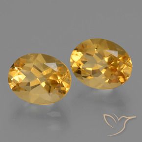 5.42 ct natürliche Dunkelgolden Citrin-Edelsteine, Oval, VVS-VS