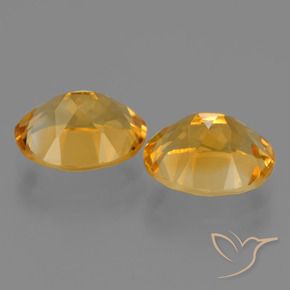5.03 ct natürliche Tiefes Goldorange Citrin-Edelsteine, Oval, VVS