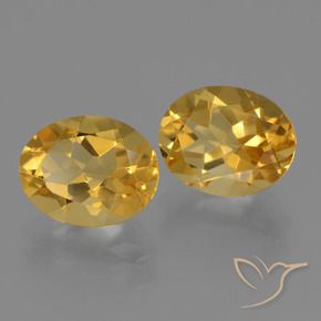 4.93 ct natürliche Tiefes Goldorange Citrin-Edelsteine, Oval, VVS