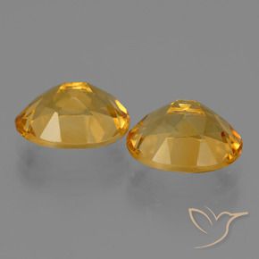 4.93 ct natürliche Tiefes Goldorange Citrin-Edelsteine, Oval, VVS
