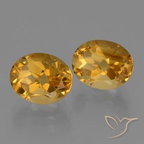 5.62 ct natürliche Dunkelgolden Citrin-Edelsteine, Oval, VVS-VS