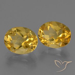 5.12 ct natürliche Mittelgold Citrin-Edelsteine, Oval, VVS-VS