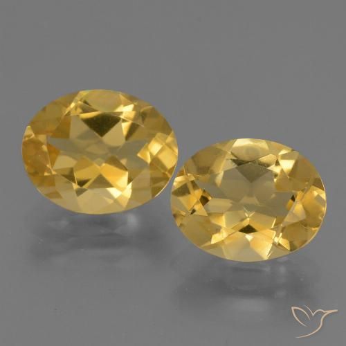 4.50ctw Natürlicher gold-orange Citrin, Oval, VVS