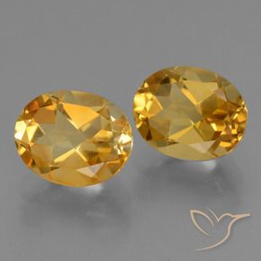 5.25 ct natürliche Tiefes Goldorange Citrin-Edelsteine, Oval, VVS