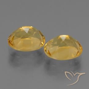 4.92 ct natürliche Tiefes Goldorange Citrin-Edelsteine, Oval, VVS