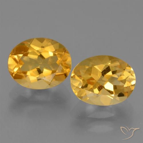 5.09ctw Natürlicher Dunkelgolden Citrin, Oval, VVS