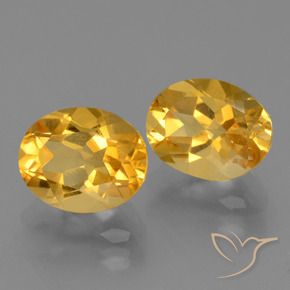 5.09 ct natürliche Dunkelgolden Citrin-Edelsteine, Oval, VVS