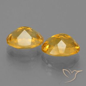 5.09 ct natürliche Dunkelgolden Citrin-Edelsteine, Oval, VVS